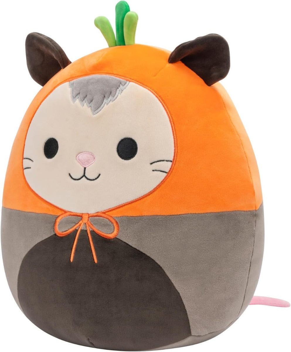 Buy Squishmallows 7.5inch Luanne Grey Opossum with Carrot Hat Plush Toy | Yallatoys.com