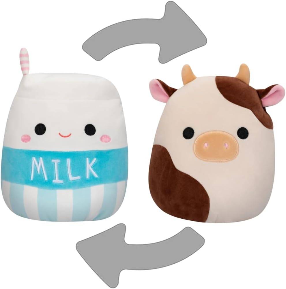 Buy Squishmallows 5inch Little Plush Flipamallows Ronnie Melly Brown Cow Milk Carton | Yallatoys.com