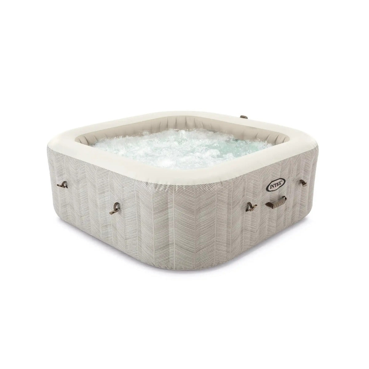 square bubble spa intex