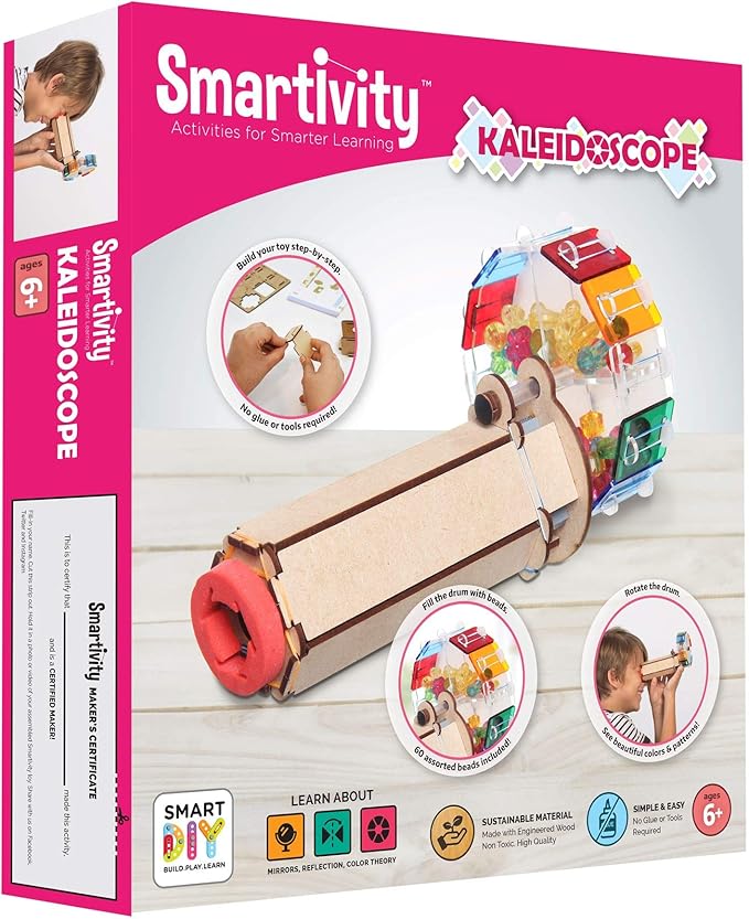 Buy Smartivity Kaleidoscope 3D Wooden Model Engineering Stem Building Toy | Yallatoys.com