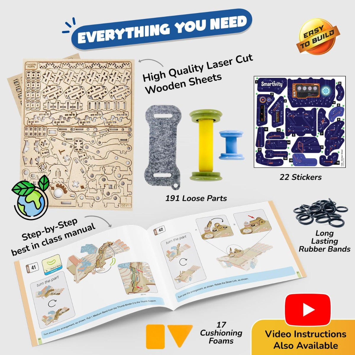 Buy Smartivity Robotic Mechanical Hand Stem Toy | Yallatoys.com