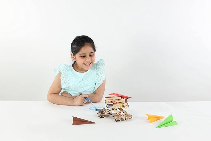 Buy Smartivity Hydraulic Plane Launcher Wooden Model Engineering Stem Toy | Yallatoys.com