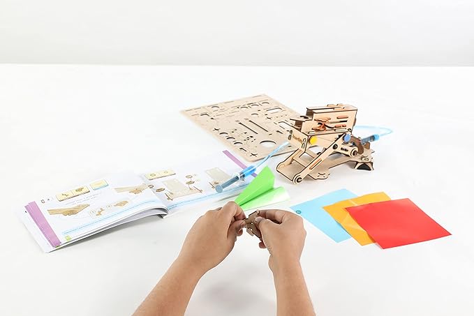 Buy Smartivity Hydraulic Plane Launcher Wooden Model Engineering Stem Toy | Yallatoys.com