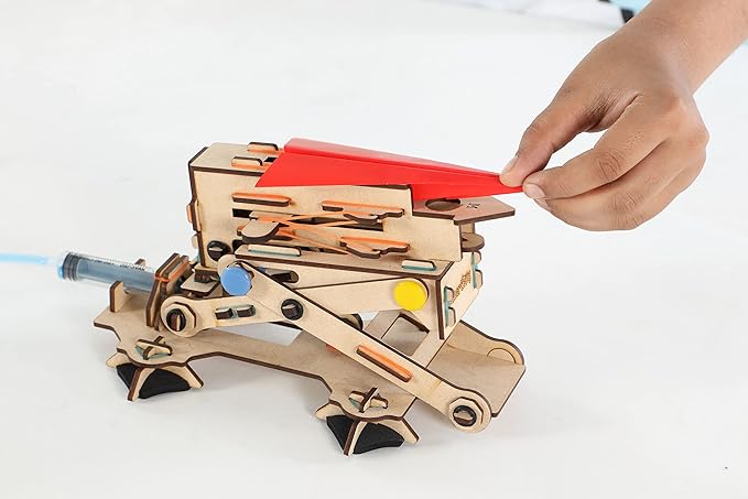 Buy Smartivity Hydraulic Plane Launcher Wooden Model Engineering Stem Toy | Yallatoys.com