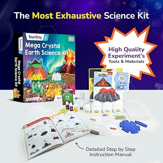 Buy Smartivity Mega Crystal Earth Easy Experiment Science Kit | Yallatoys.com