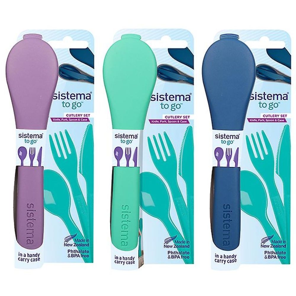 Buy Sistema Plastic Travel Sturdy Cutlery Set Assorted (Sold Separately Subjected to Availability) | Yallatoys.com