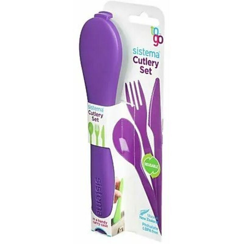 Buy Sistema Plastic Travel Sturdy Cutlery Set Assorted (Sold Separately Subjected to Availability) | Yallatoys.com