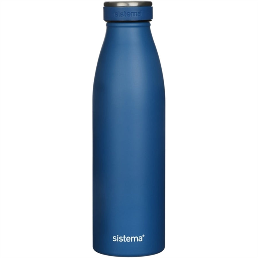 Buy Sistema 500ML Stainless Steel Bottle Blue | Yallatoys.com