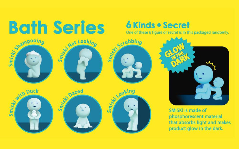 Buy Smiski Glow in The Dark Figure Bath Series (Sold Separately Subject to Availability) | Yallatoys.com