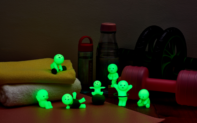 Buy Smiski Glow in The Dark Figure Exercising Series (Sold Separately Subject to Availability) | Yallatoys.com