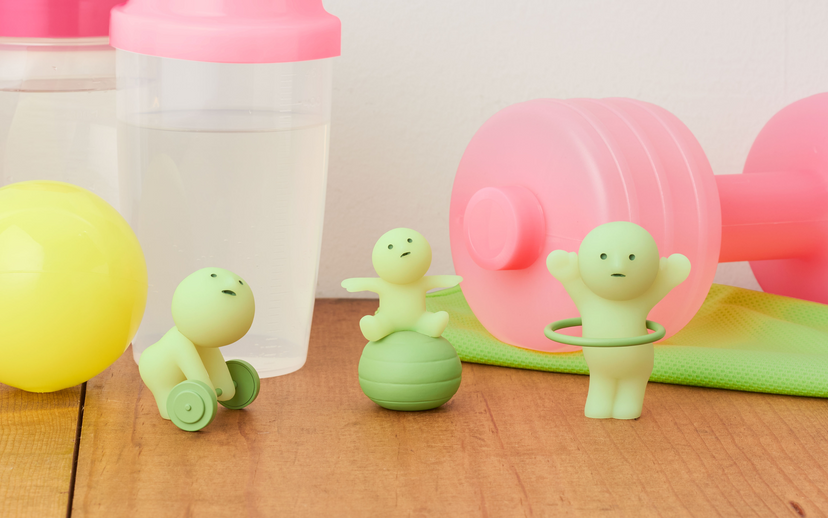 Buy Smiski Glow in The Dark Figure Exercising Series (Sold Separately Subject to Availability) | Yallatoys.com