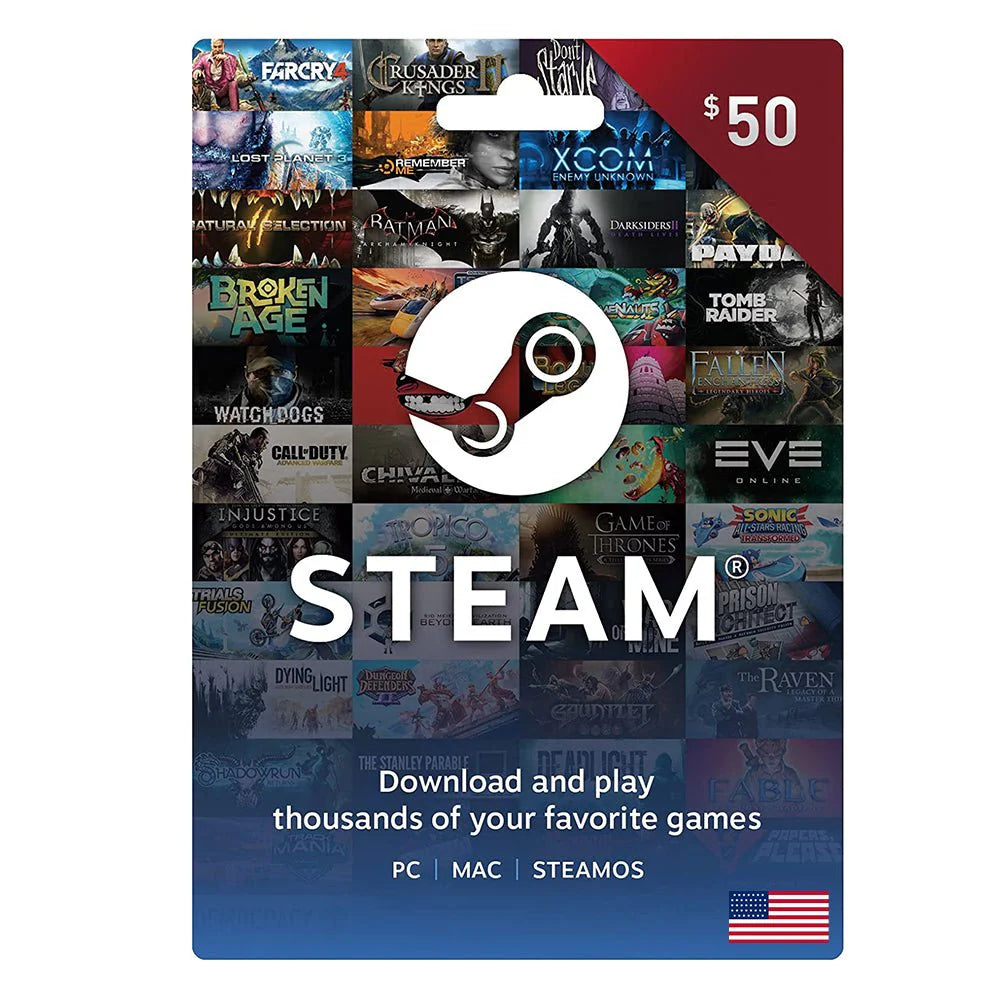 Buy Steam USD50 | Yallatoys.com