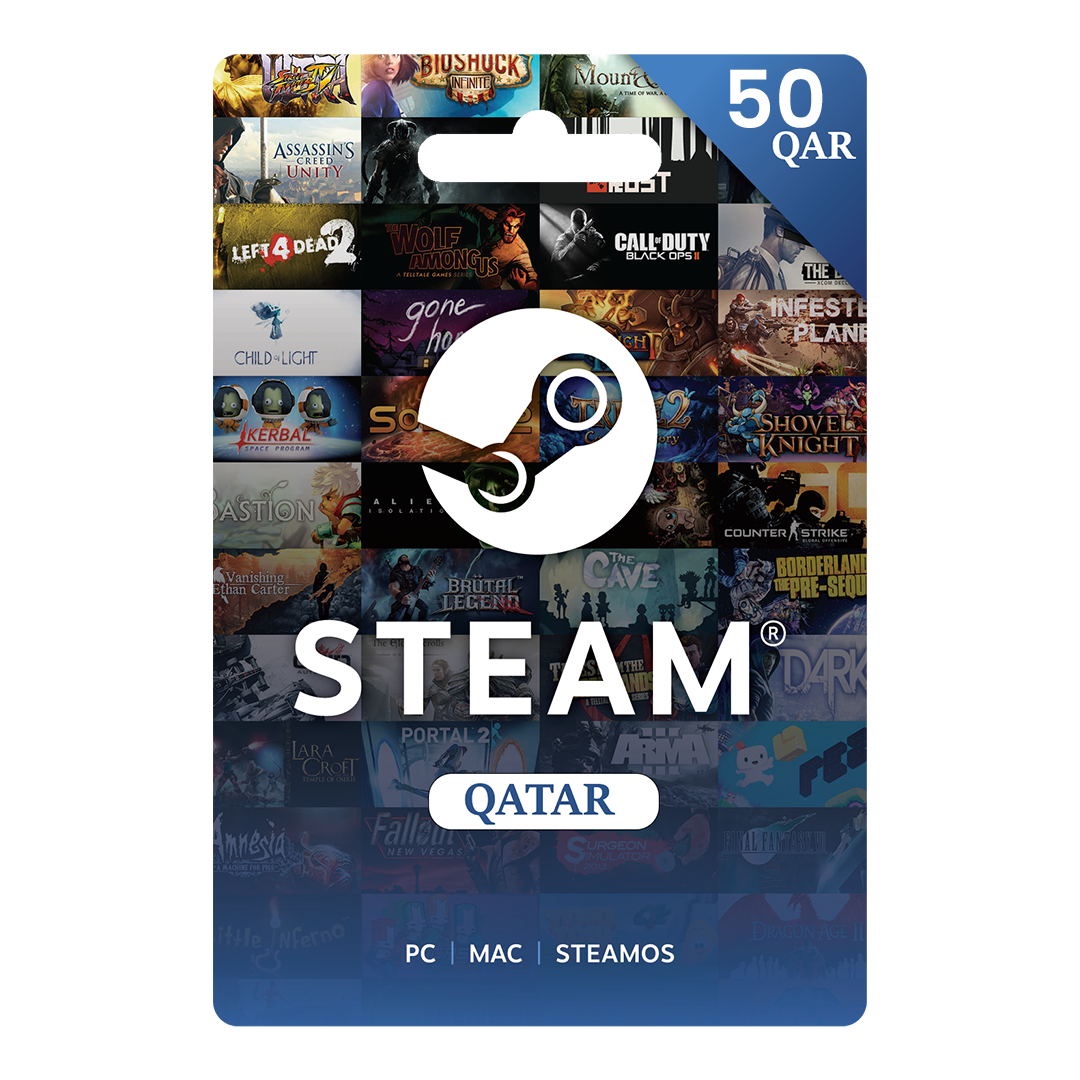 Buy QAT Steam Cards 50 QAR | Yallatoys.com