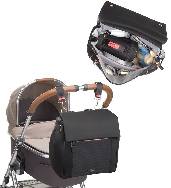 Storksak Changing Bag Convertible St James Scuba Black Storksak Yallatoys