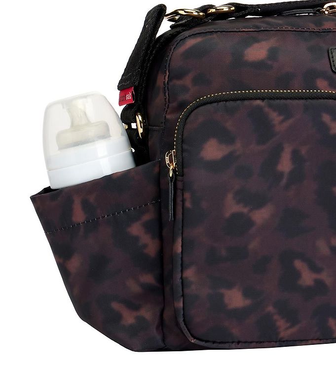 Storksak Stroller Organiser Diaper Bag Black Leopard Storksak Yallatoys