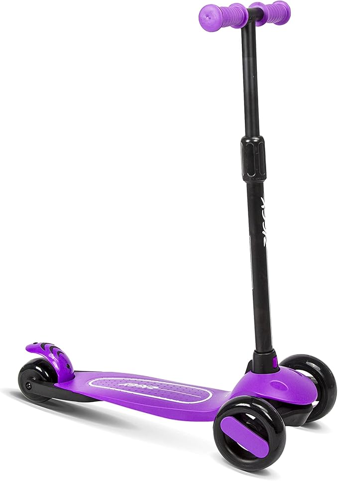 Buy Spartan Ziggy 3 Wheel Tilt Scooter With LED Lights Purple | Yallatoys.com