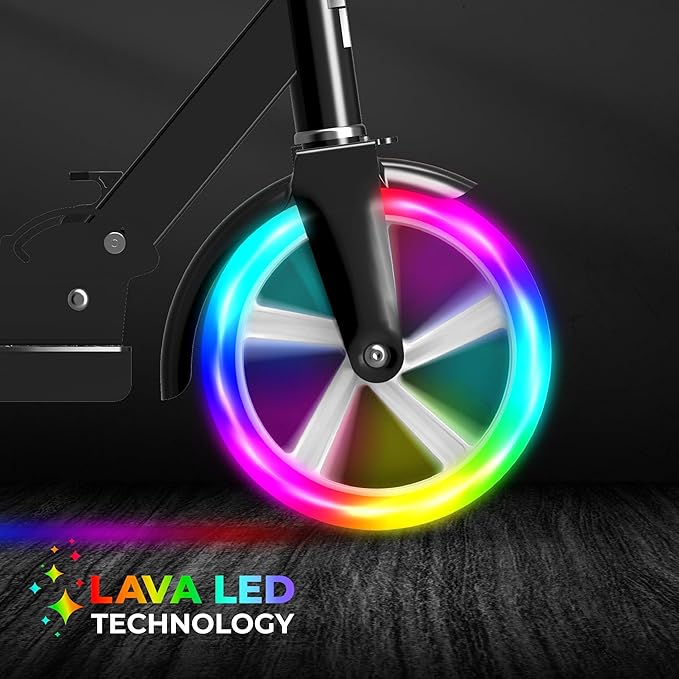Buy Spartan Lit Polaris 2 Wheel 200Mm Scooter With Lava Led Wheels | Yallatoys.com