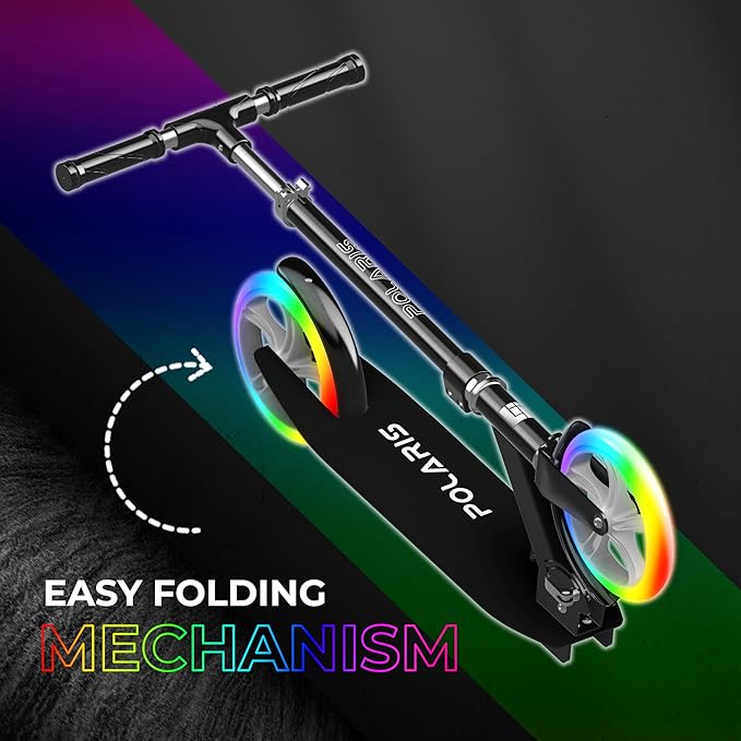 Buy Spartan Lit Polaris 2 Wheel 200Mm Scooter With Lava Led Wheels | Yallatoys.com