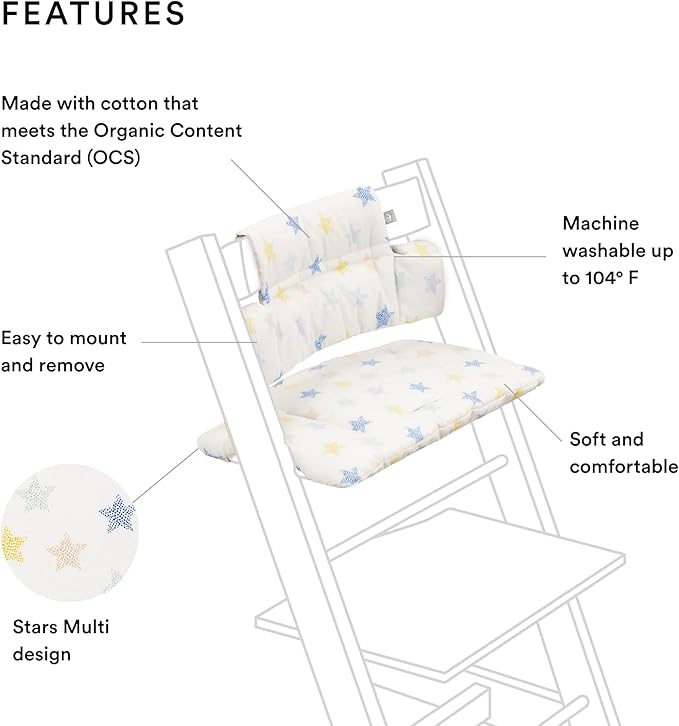Stokke Tripp Trapp Classic Cushion Stars Multi Stokke Yallatoys