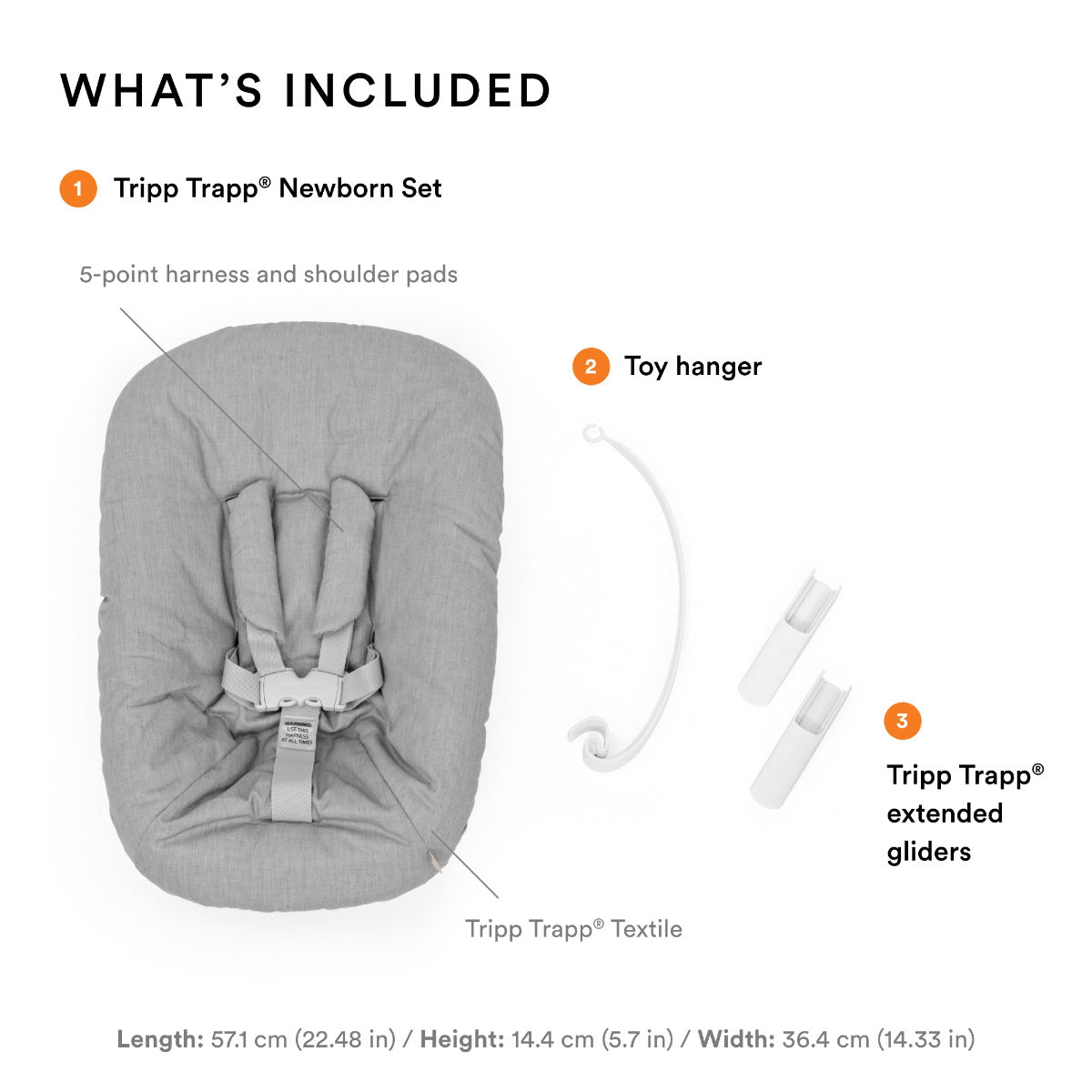 Stokke Tripp Trapp Newborn Set Grey Stokke Yallatoys