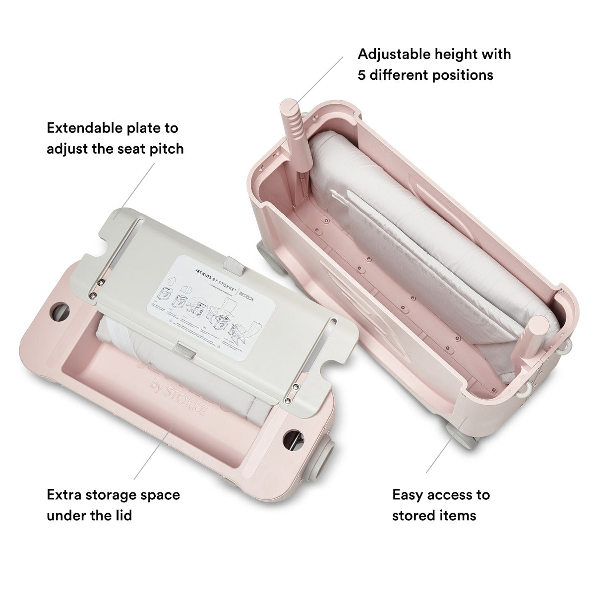 Stokke JetKids BedBox Pink Lemonade Stokke Yallatoys