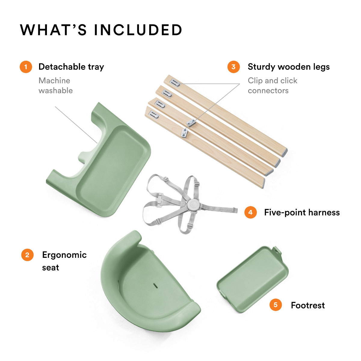 Stokke Clikk Highchair Clover Green Stokke Yallatoys