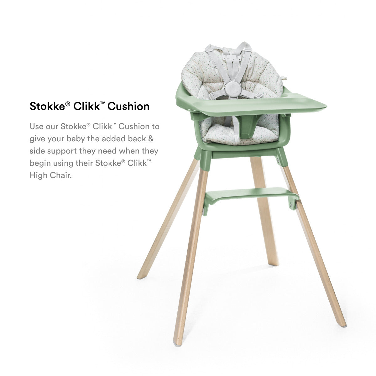 Stokke Clikk Cushion Grey Sprinkles Stokke Yallatoys