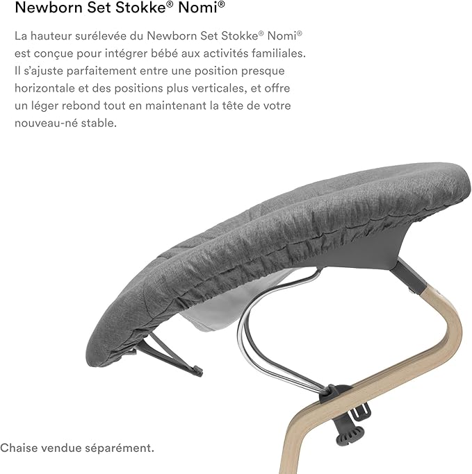 Stokke Nomi Newborn Set Black Grey pink Stokke Yallatoys