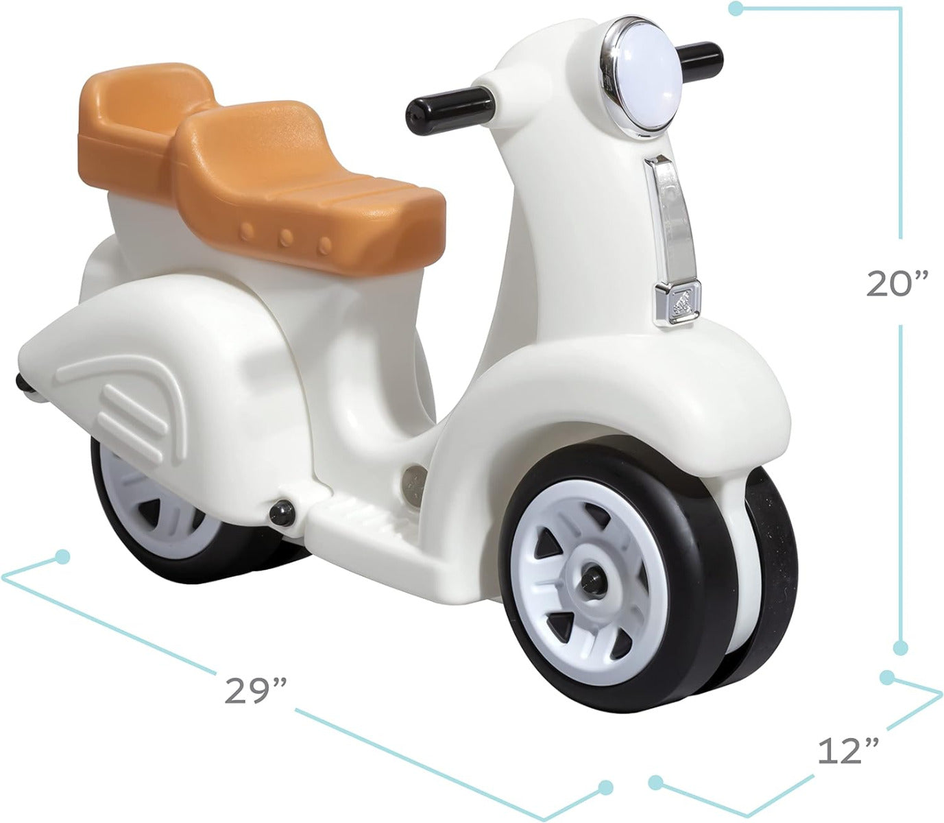 Buy Step2 Ride Along Scooter White | Yallatoys.com