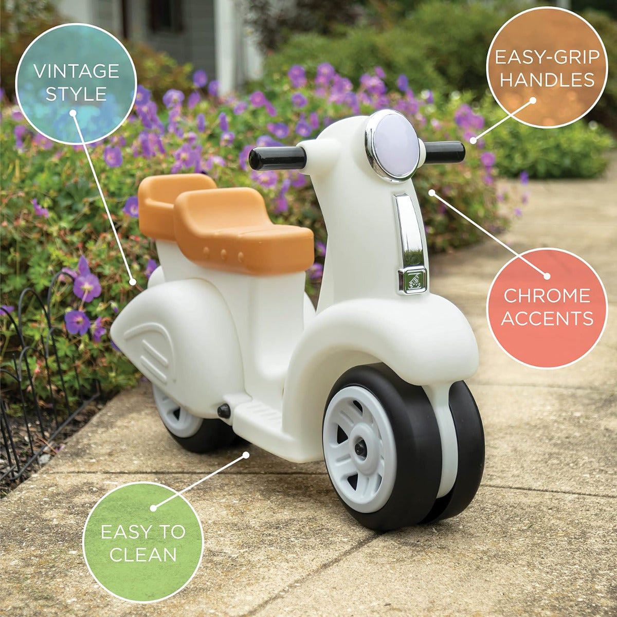 Buy Step2 Ride Along Scooter White | Yallatoys.com