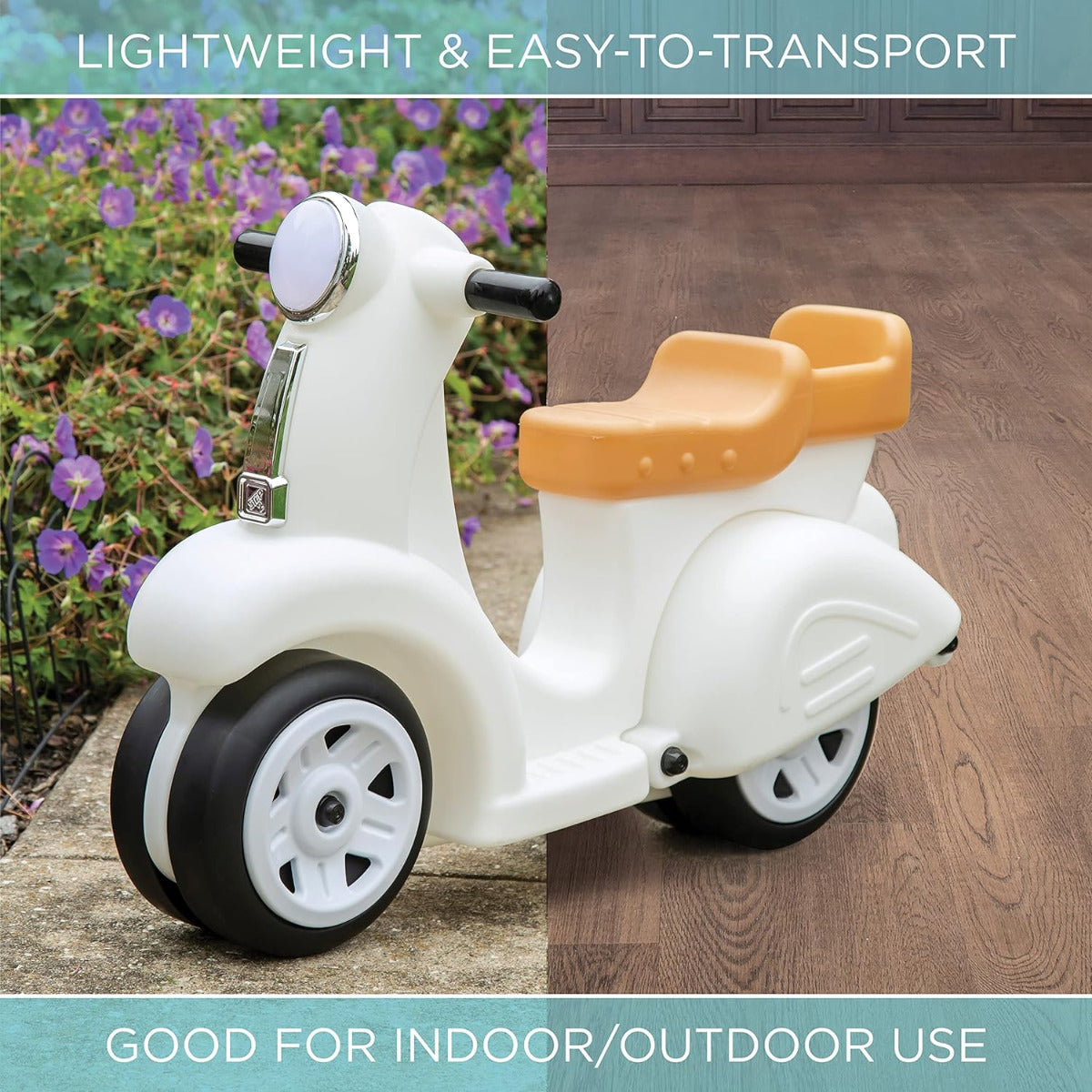 Buy Step2 Ride Along Scooter White | Yallatoys.com