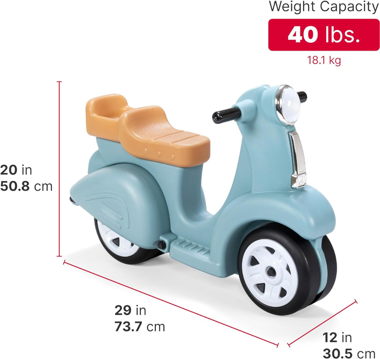 Buy Step2 Ride Along Scooter Aqua | Yallatoys.com