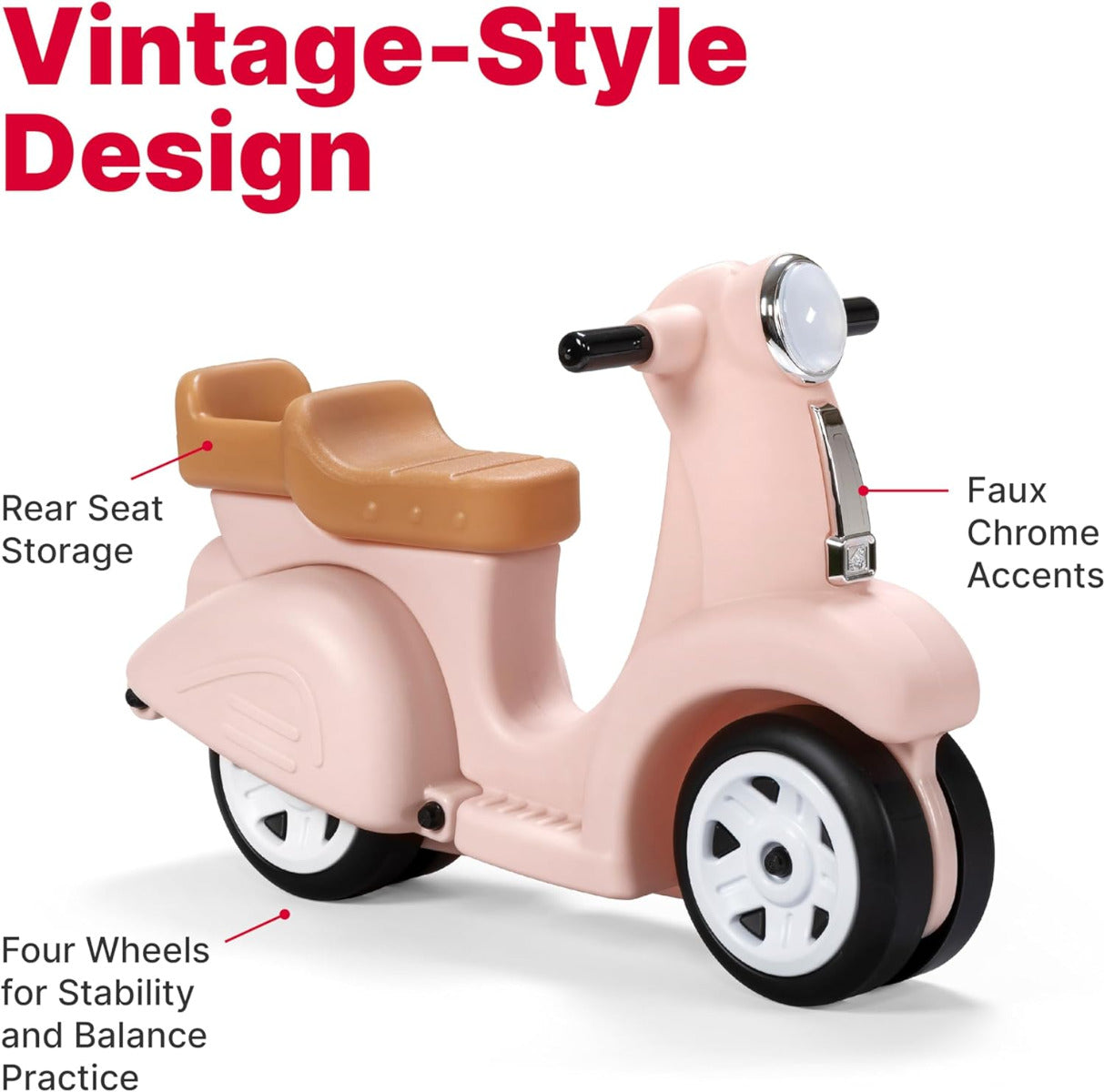 Buy Step2 Ride Along Scooter Rose Pink | Yallatoys.com