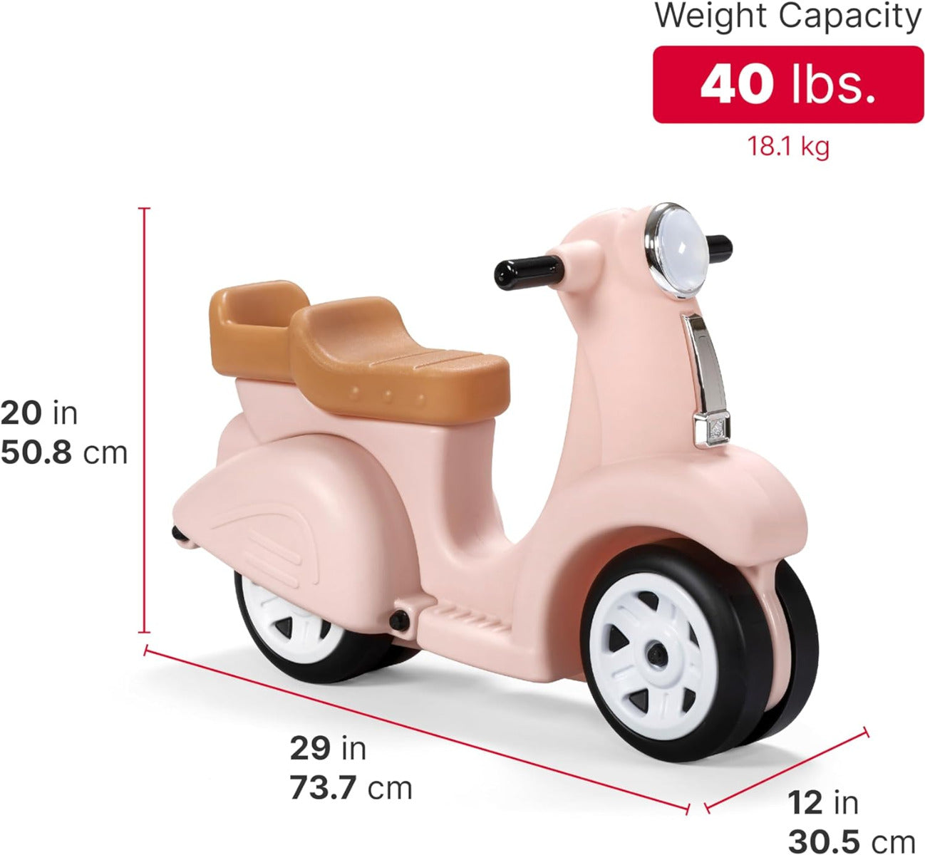 Buy Step2 Ride Along Scooter Rose Pink | Yallatoys.com
