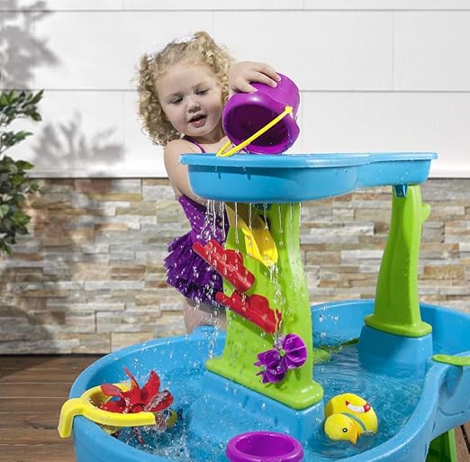 Buy Step2 Rain Showers Splash Pond Water  Table With Umbrella  | Yallatoys.com