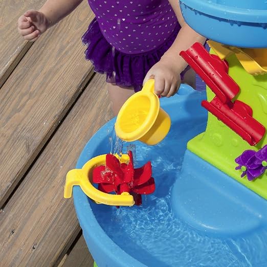 Buy Step2 Rain Showers Splash Pond Water  Table With Umbrella  | Yallatoys.com