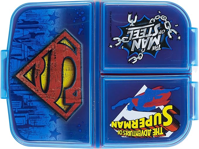 Buy Stor Multi Compartment Sandwich Box Superman Symbol | Yallatoys.com