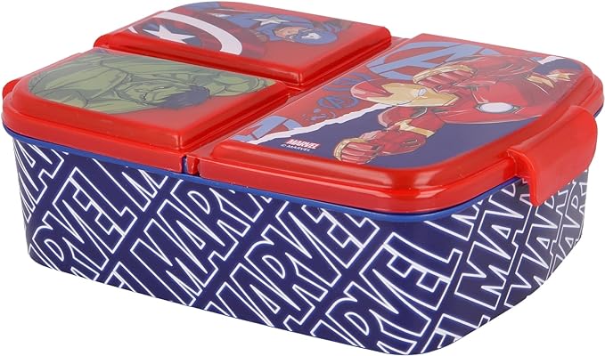 Buy Stor XL Multi Compartment Sandwich Box Avengers Rolling Thunder | Yallatoys.com
