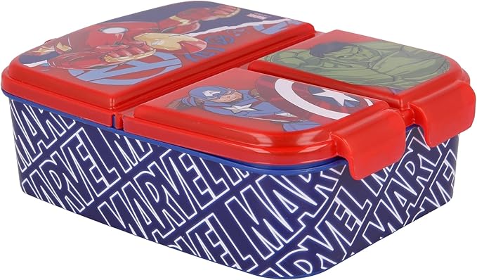 Buy Stor XL Multi Compartment Sandwich Box Avengers Rolling Thunder | Yallatoys.com