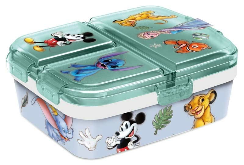 Buy Stor XL Multi Compartment Rectangular Sandwich Box Disney 100 | Yallatoys.com