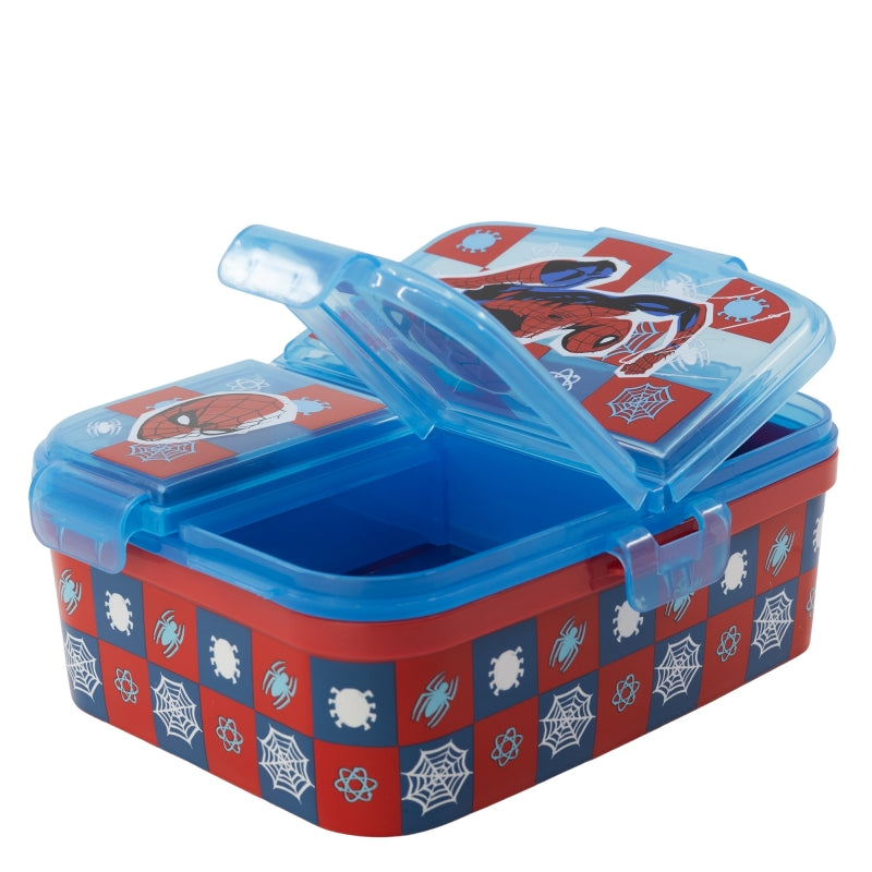 Buy Stor XL Multi Compartment Rectangular Sandwich Box Spiderman Midnight Flyer | Yallatoys.com