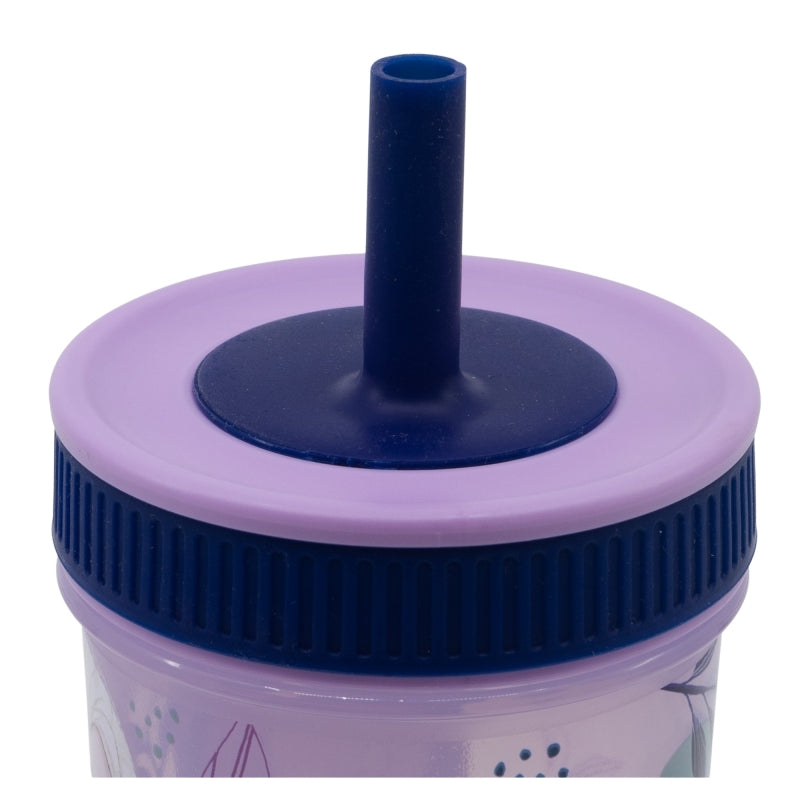 Buy Stor Frozen Leak Proof Silicone Straw Tumbler 465Ml | Yallatoys.com