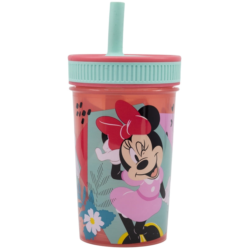 Buy Stor Minnie Leak Proof Silicone Straw Tumbler 465Ml | Yallatoys.com