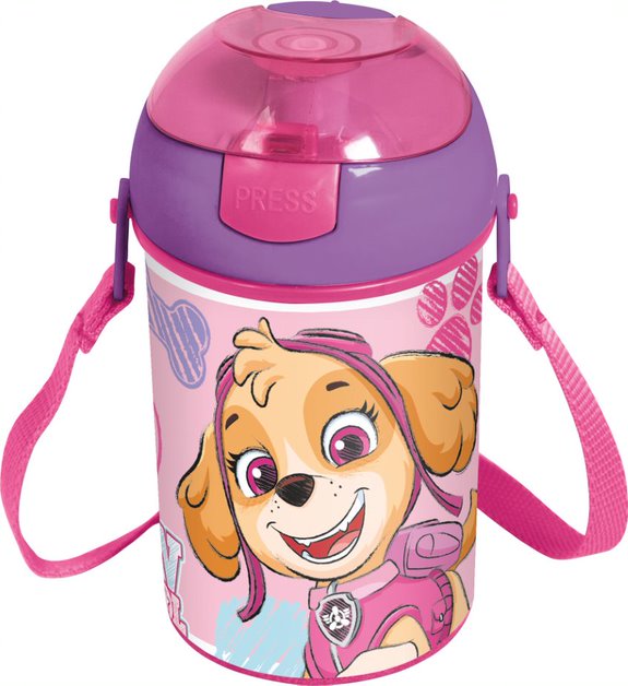 Buy Stor Paw Patrol Girl Water Canteen Pop Up Flip 450 Ml | Yallatoys.com