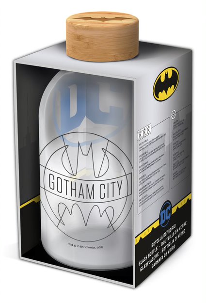 Buy Stor Young Adult Small Glass Bottle Batman Symbol 620ml | Yallatoys.com
