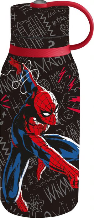 Buy Stor Kiddy Insulated Stainless Steel Bottle Spiderman Black Board 330ml | Yallatoys.com