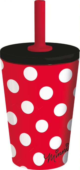Buy Stor Dw Stainless Steel Silicone Straw Tumbler Minnie Mouse Character | Yallatoys.com