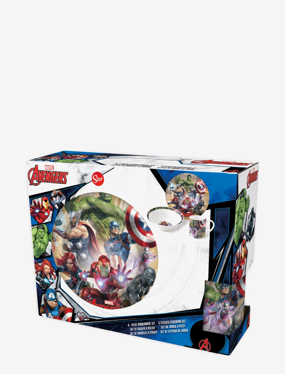 Buy Stor Avengers Ceramic 3 Pcs Snack Set | Yallatoys.com
