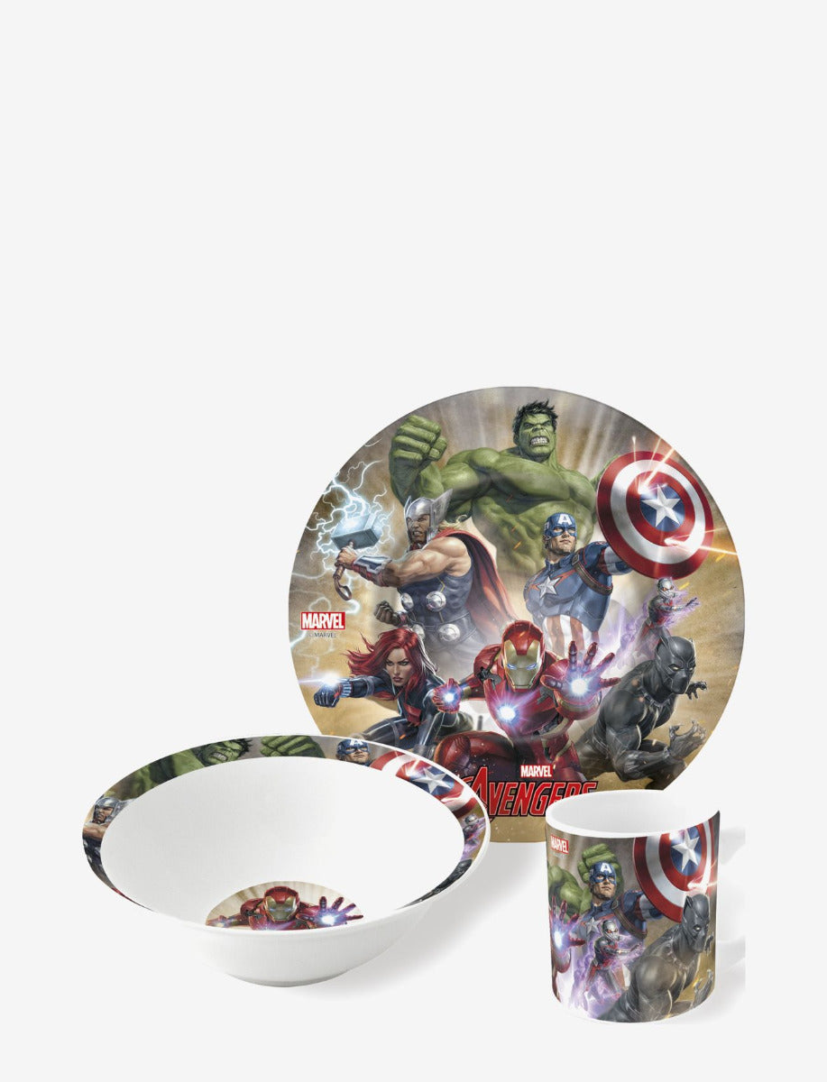 Buy Stor Avengers Ceramic 3 Pcs Snack Set | Yallatoys.com