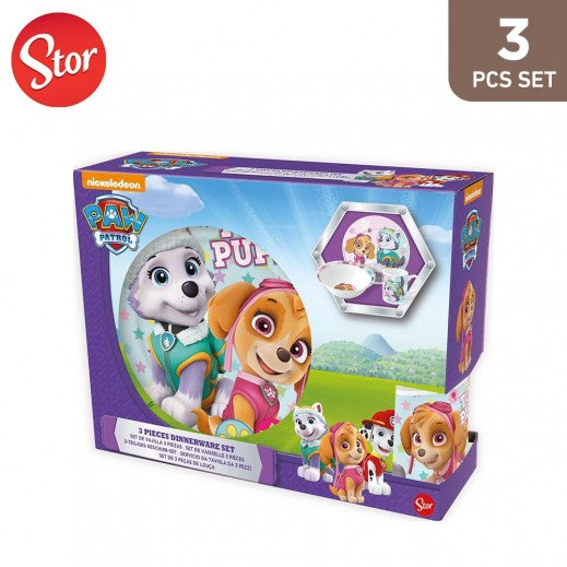 Buy Stor Paw Patrol Girl Ceramic 3 Pcs Snack Set | Yallatoys.com